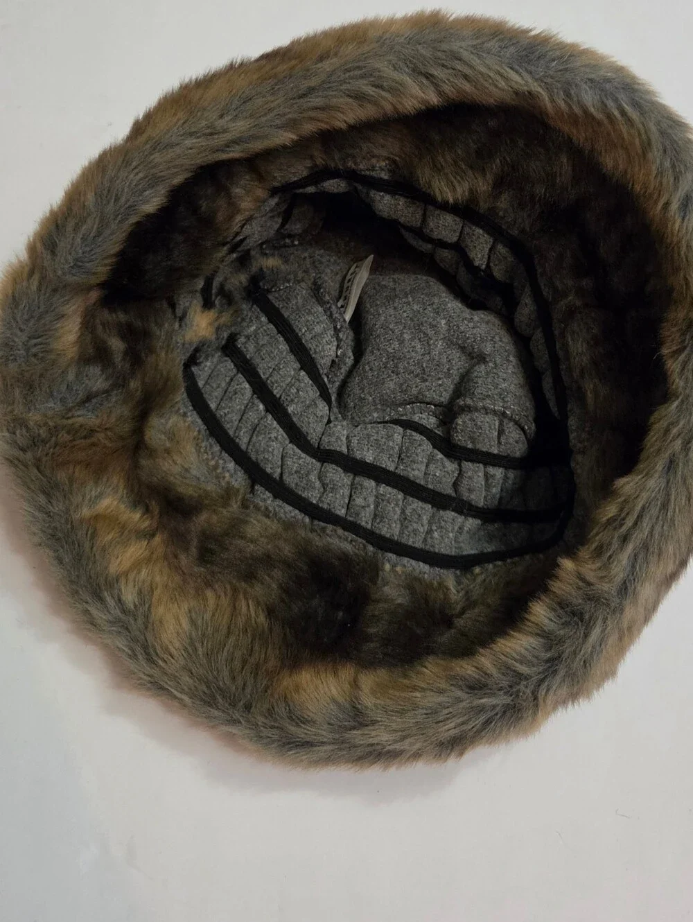 Parkhurst Brown Faux Fur Bucket Hat